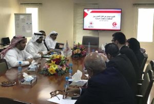 وفد اللجنة الدولية للصليب الأحمر يطلع على جهود المنظمة العربية للهلال الأحمر والصليب الأحمر في مجال العمل الإنساني