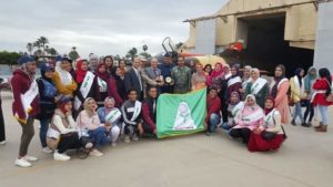 وفد من جامعة المنوفية فى زيارة لقاعدة طنطا الجوية