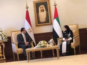 النائب علاء عابد يلتقي رئيسة المجلس الوطني الاتحادي والبرلمان الاماراتي