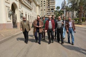 محافظ الجيزة يتفقد أعمال تطوير شارع مصر 306 بالدقى