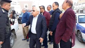محافظ بورسعيد يتابع سير العمل في اعمال توسعة ورفع كفاءة الطرق