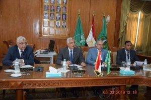 رئيس جامعة المنوفية يستقبل وزير الخارجية الأسبق ومحافظ المنوفية