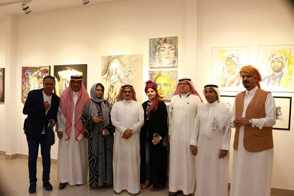 إفتتاح معرض (ART NATIONS ) الدولي بالمملكة العربية السعودية .