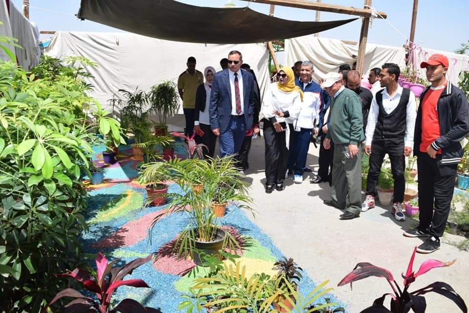 إفتتاح المعرض السنوي الحادي عشر لنباتات الزينة بجامعة سوهاج