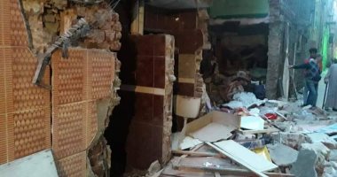 اصابة ربة منزل فى إنهيار منزل قديم سوهاج