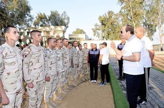الرئيس السيسى يزور الكلية الحربية