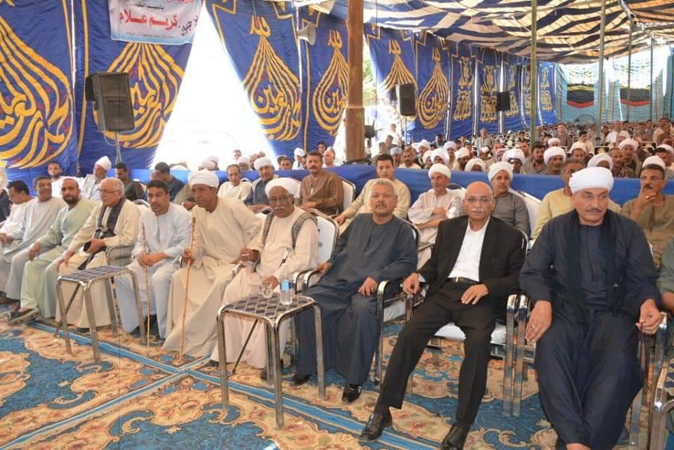 سكرتير عام سوهاج يشهد مراسم الصلح بين عائلات الشيخ إمبادر والقوصة بدار السلام