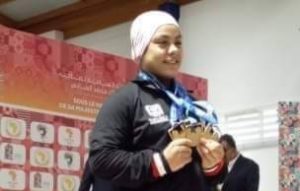 ساره سمير تتوج بثلاثة ميداليات ذهبية في دورة الألعاب الافريقيه بالمغرب