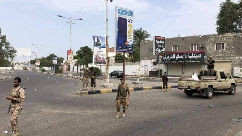 قوات امن الحزام الأمني في عدن ترحيب شعبى