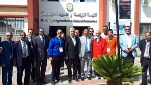 مبارك يلتقى بوفد جامعة المنوفية المشارك فى أسبوع شباب الجامعات الإفريقية الأول بأسوان