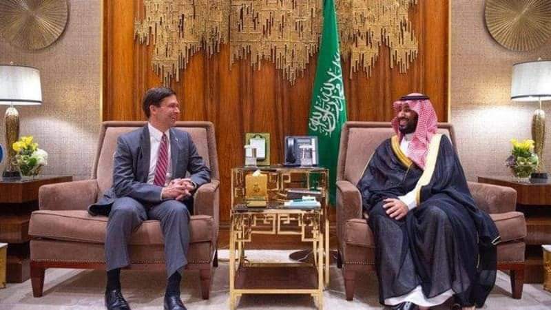 ولي العهد السعودي يجري مباحثات مع وزير الدفاع الأميركي