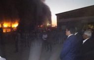 حريق هائل في مصنع للدراجات النارية بالقليوبية . و١٦ سيارة للإطفاء (صور)