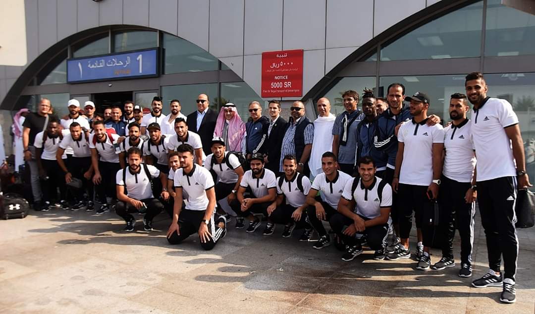 استقبال حافل من مسئولي نادي الوحدة السعودي لبعثة الاتحاد السكندري لدي وصولها مطار جدة