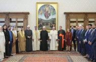 سيف بن زايد يشهد اختتام قمة الأديان في الفاتيكان