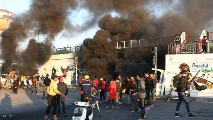 مواجهات بين المتظاهرين وقوات الأمن في بغداد
