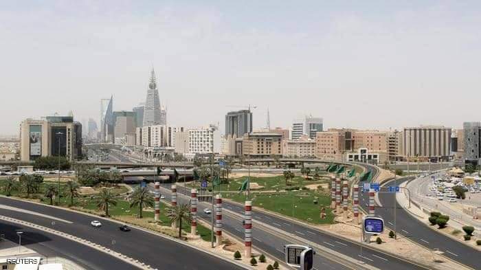 منظر عام لمدينة الرياض بعد خضوعها للإغلاق التام