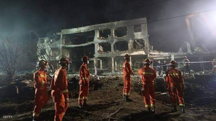الانفجار أدى إلى تدمير منازل ومصانع بالصين