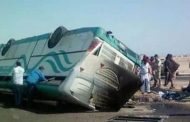 ننشر صور حادث الأوتوبيس «البشع» على طريق سوهاج