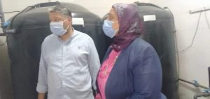 مدير ادارة صحة البيئة بالبحيرة تتفقد مستشفى المبرة بدمنهور للرقابة على جودة المياه