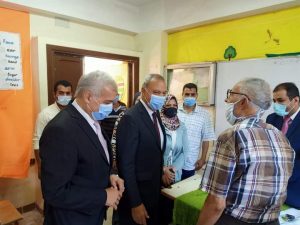 الهجان وعجلان يتابعان اللجان الانتخابية بقها