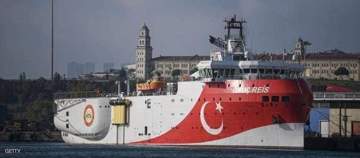 تركيا مددت عمل سفينة المسح والتنقيب بشرق المتوسط
