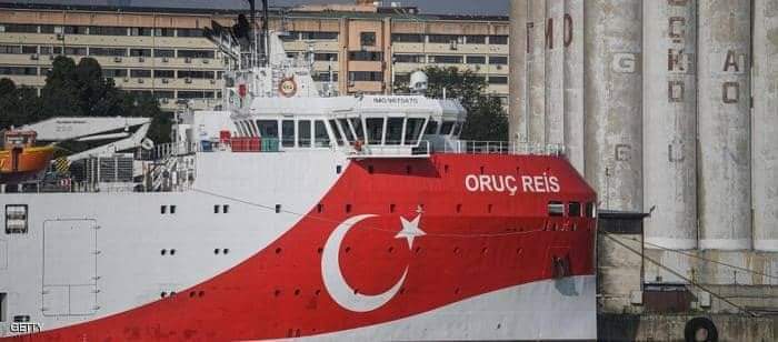 السفينة التركية أوروتش رئيس تواصل استفزازاتها في المتوسط وتمدد عمليات التنقيب