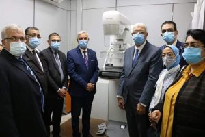 رئيس جامعة المنوفية يفتتح جهاز (ماموجرام) Digital Mammography