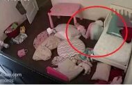 كاميرا المراقبة تكشف كارثة في غرفة نوم فتاة