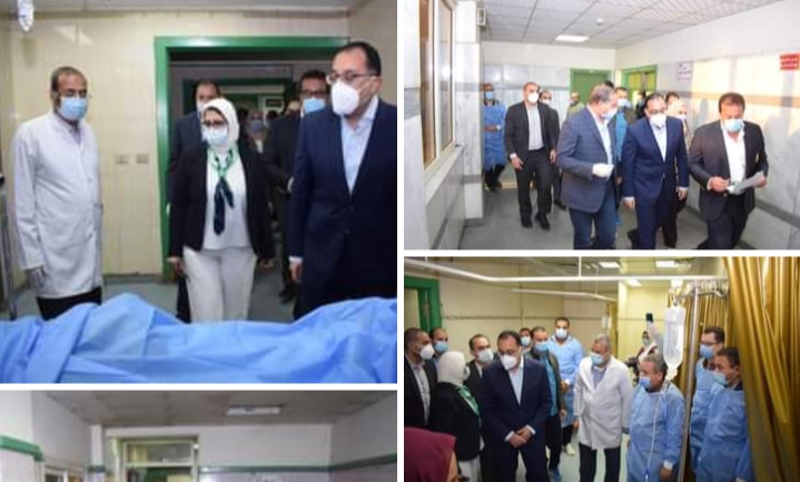 رئيس مجلس الوزراء من مستشفى سوهاج الجامعي يتابع حالة مصابي قطار طهطا