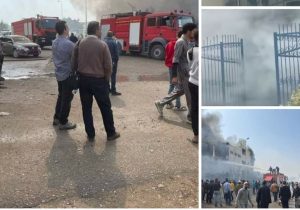 مصرع وإصابة ٤٤ عاملا فى حريق مصنع ملابس العبور