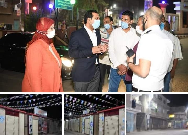 نائب محافظ قنا يتابع تنفيذ مواعيد الإغلاق الجديدة للمحال والمقاهي بمدينة قفط