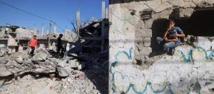 عائلات تضررت جراء الحرب بين حماس وإسرائيل