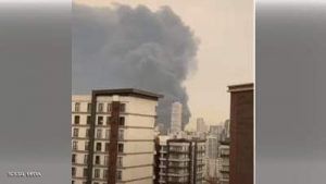 اندلع حريق في مستودع تابع لشركة لوجستيات في أحد أحياء اسطنبول