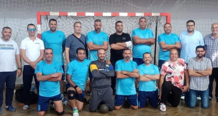 فريق كرة اليد لشركة مصر للألومنيوم في النهائي في بطولة الشركات النسخة 54