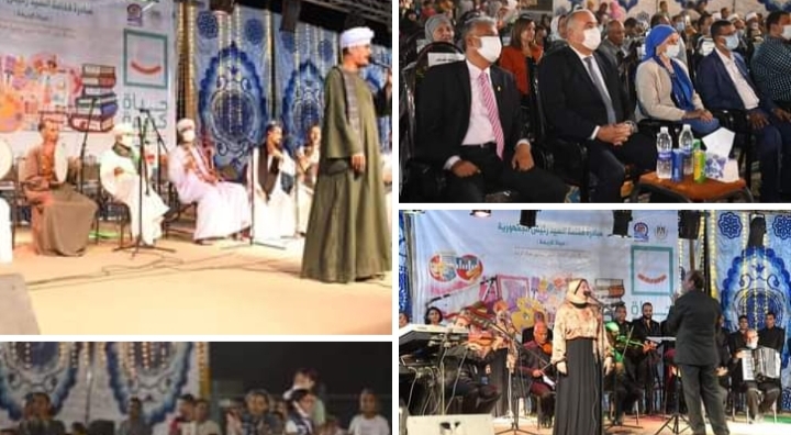 محافظ قنا يشهد حفل افتتاح وزارة الثقافة بقري حياة كريمة