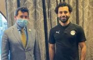 وزير الرياضة يلتقي محمد صلاح علي هامش زيارته للمعسكر التدريبي للمنتخب