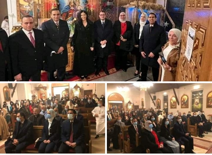 سفارة مصر بكوبنهاجن تشارك في احتفالات الكنيسة القبطية بالدنمارك بعيد الميلاد المجيد