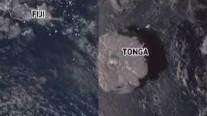 بالصور لحظات انفجار بركان أسفل سطح البحر قرب دولة تونغا في المحيط الهادئ