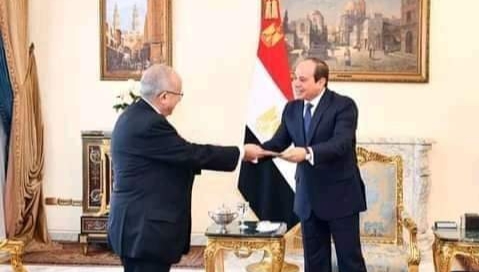 التعاون الجزائري المصري محور مباحثات وزير الخارجية الجزائري رمطان لعمارة وفخامة الرئيس السيسي