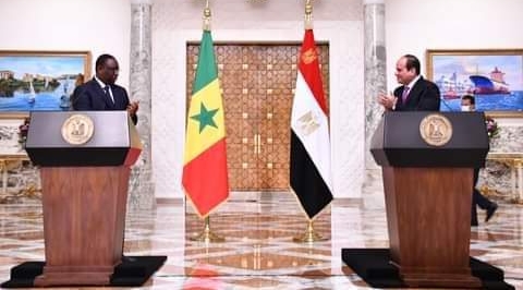 كلمة الرئيس السيسي  مع السيد/ ماكي سال رئيس جمهورية السنغال