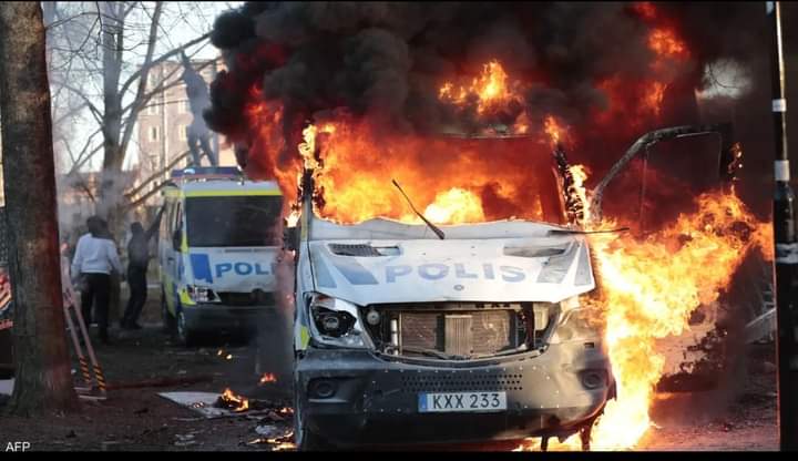 اندلعت أعمال شغب عنيفة في مدينة أوريبرو بوسط السويد