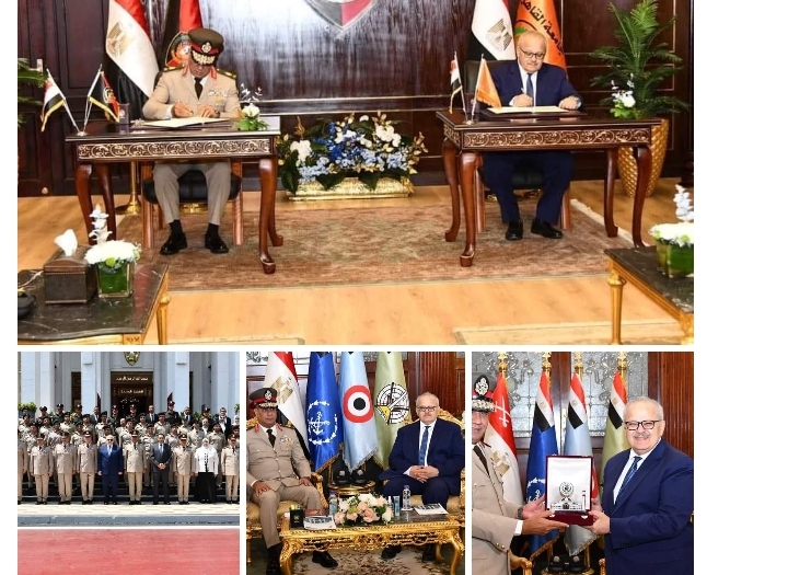 القوات المسلحة توقع بروتوكول تعاون مع كلية الإقتصاد والعلوم السياسية جامعة القاهرة