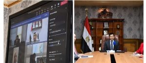 وزير الشباب يلتقي الأمين العام لمؤسسة زايد العليا لأصحاب الهمم عبر تقنية الفيديو كونفرانس