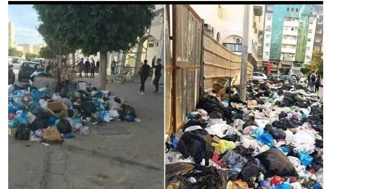 تونس تراوح مكانها بسبب تراكم النفايات في شوارع المدينة