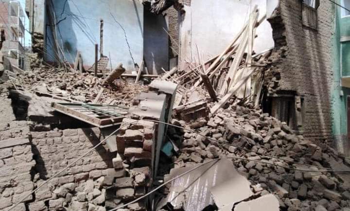 انهيار منزل دون إصابات في نجع حمادي