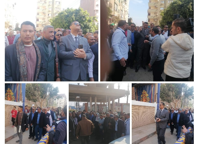 العضو المنتدب التنفيذي لشركة مصر للالومنيوم يقود مسيرة عمالية من الشركة للمقار الانتخابية