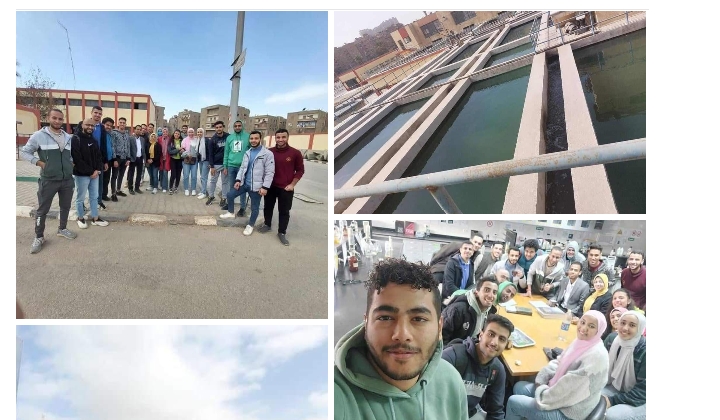 رحلة علمية لطلاب معهد طيبة العالى للهندسة إلى محطة مياه شرب الفسطاط