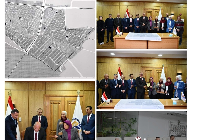 محافظ قنا ورئيس هيئة التخطيط العمراني يعتمدان مخطط التنمية والتخطيط الحضارى للحميدات