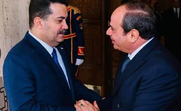 الرئيس السيسى يلتقى رئيس الوزراء العراقي على هامش القمة العربية الرابعة والثلاثين