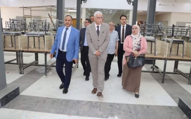 رئيس جامعة المنوفية يتفقد مراكز القياس والتقويم بالمجمع النظري